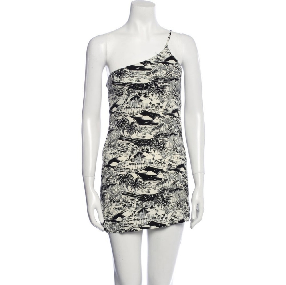 Reformation print mini dress